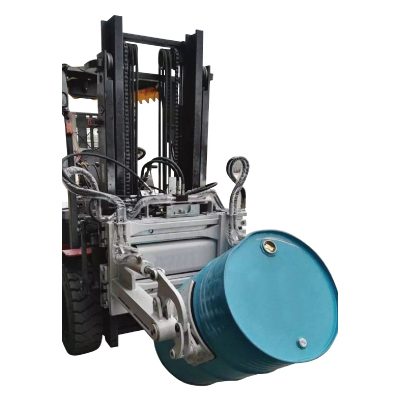 รถยกไฮดรอลิก 55 Ggallon Drum Clamp สำหรับรถยก