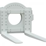 Class 2 Forklift clamp rotator clamp ที่มีความยาว 1220 มม